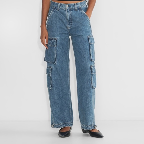 Aritzia Denim Forum Size 25- The '90s Millie Hi-Rise Cargo Jean 003 - Picture 1 of 14